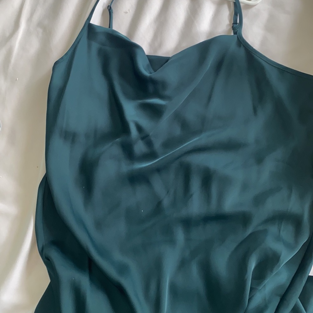 Banana Republic Emerald Green Adjustable Strap Dress - Picture 4 of 4